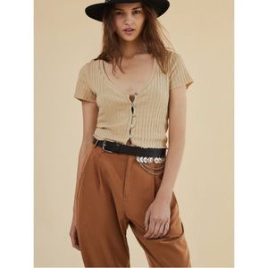 URBAN OUTFITTERS Button Down Crop Top